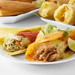 Pork and Chicken Tamales with Salsa, Serves 12