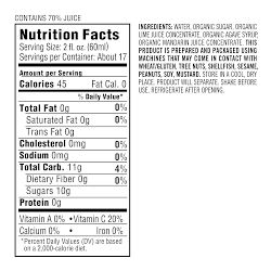 Williams Sonoma Organic Margarita Mix, Classic Lime