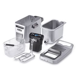 De'Longhi Livenza Dual Zone Digital Stainless Steel Deep Fryer, 4 1/2-L