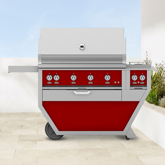 Hestan 42" Deluxe Gas Grill With Double Side Burners