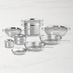 LE CREUSET 食器セット 14点 Le Creuset Classic Stainless-Steel 14-Piece Cookware Set