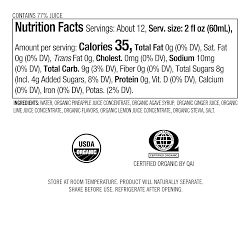 Williams Sonoma Skinny Organic Margarita Mix, Mandarin Guava