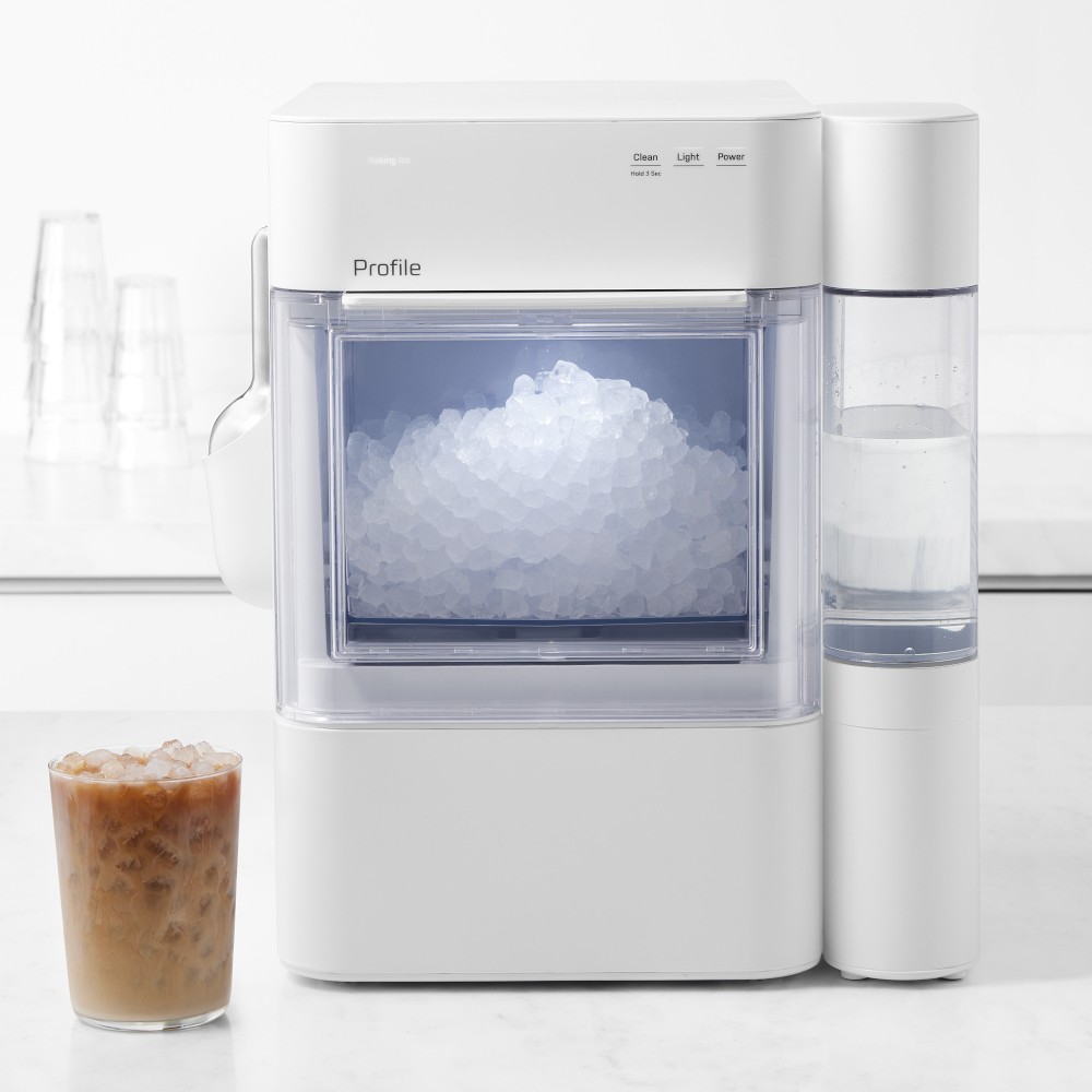 GE Profile™ Opal™ 2.0 Ultra Nugget Ice Maker with Side Tank & Scale Inhibiting Filter - Stone White
