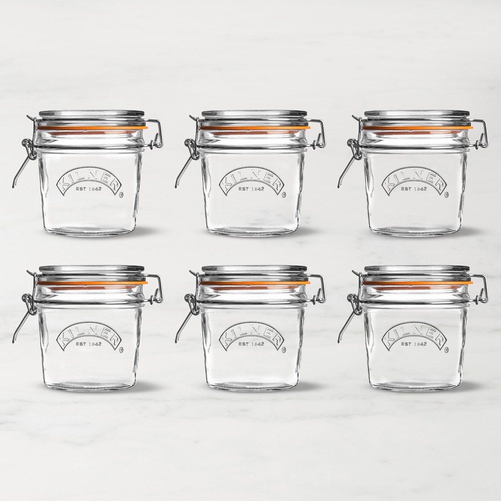 Kilner Round Clip Top Jar, Set of 6