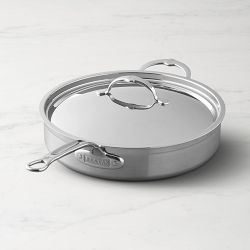 Hestan ProBond Forged Professional Clad Stainless-Steel Covered Sauté with Helper Handle, 5-Qt.