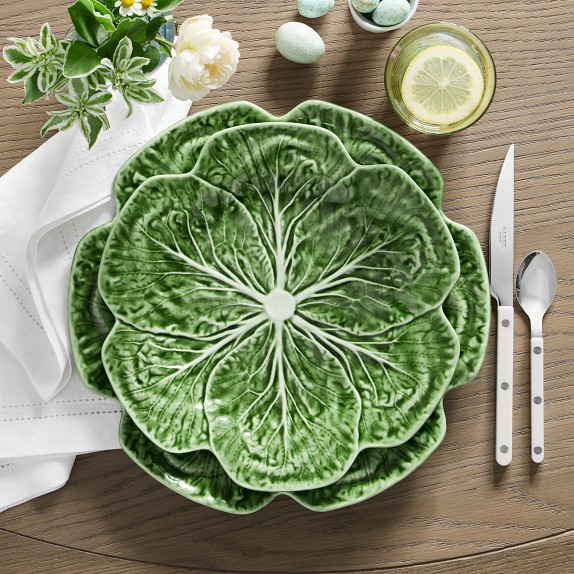 Bordallo Pinheiro Cabbage Dinner Plates