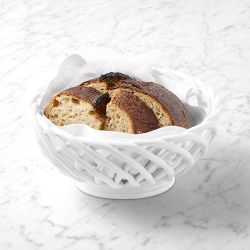 Ceramic Woven Bread Basket