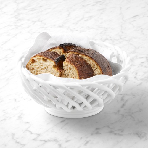 Ceramic Woven Bread Basket