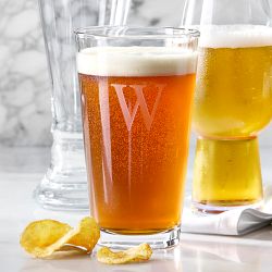 Monogrammed Pint Glasses, Set of 4