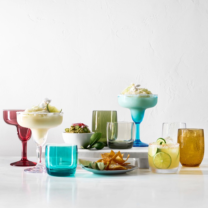 DuraClear® Tritan Margarita Glasses - Set of 6 - Multicolored