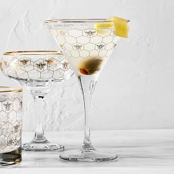 Honeycomb Martini Glasses