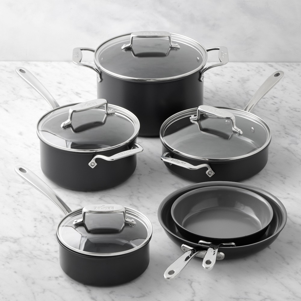 All-Clad NS Pro® Ceramic Nonstick 10-Piece Cookware Set
