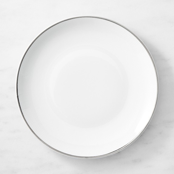 Pillivuyt Eventail Platinum Porcelain Dinner Plates