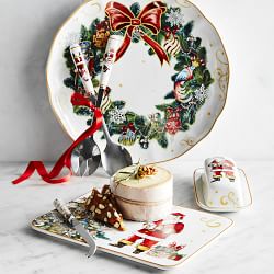 'Twas the Night Before Christmas Round Wreath Platter
