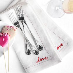 Valentine's Day Sentiment Napkins, Set of 4