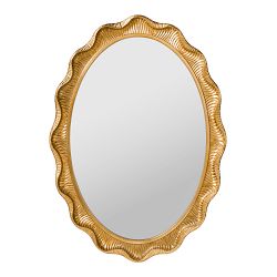 AERIN x Williams Sonoma Home Gold Scalloped Wall Mirror