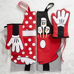 Minnie Apron and Oven Mitt Set