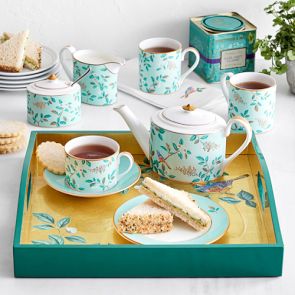 FORTNUM & MASON ティーセット Fortnum & Mason Camellia Tea Tray | Williams Sonoma