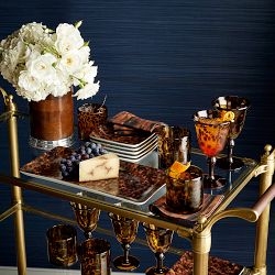 Marlo Thomas x Williams Sonoma Tortoise Shell Mixed Appetizer Plates, Set of 4