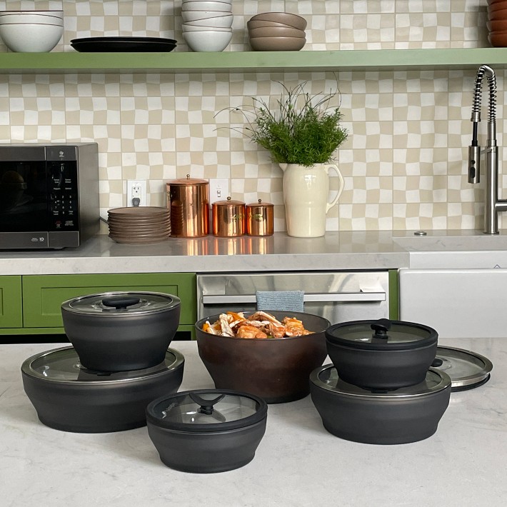Anyday Frosted Glass Cookware Set of 12 | Williams Sonoma