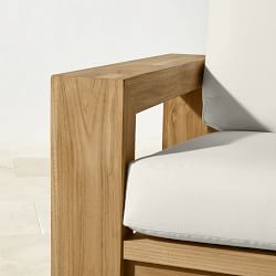 Larnaca Outdoor Natural Teak Loveseat (68")