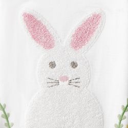 Embroidered Bunny Towels, Set of 2