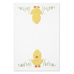Embroidered Chick Towels, Set of 2