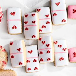 Valentine's Day Domino Cookies, Set of 15