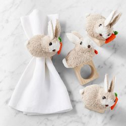 Williams Sonoma x Kim Seybert Hop Napkin Rings, Set of 4