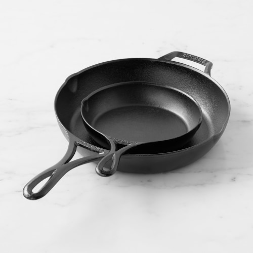 Lodge Blacklock Triple Seasoned Cast-Iron Skillet Set, 7