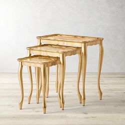 Florentine Gold Nesting Tables (14")