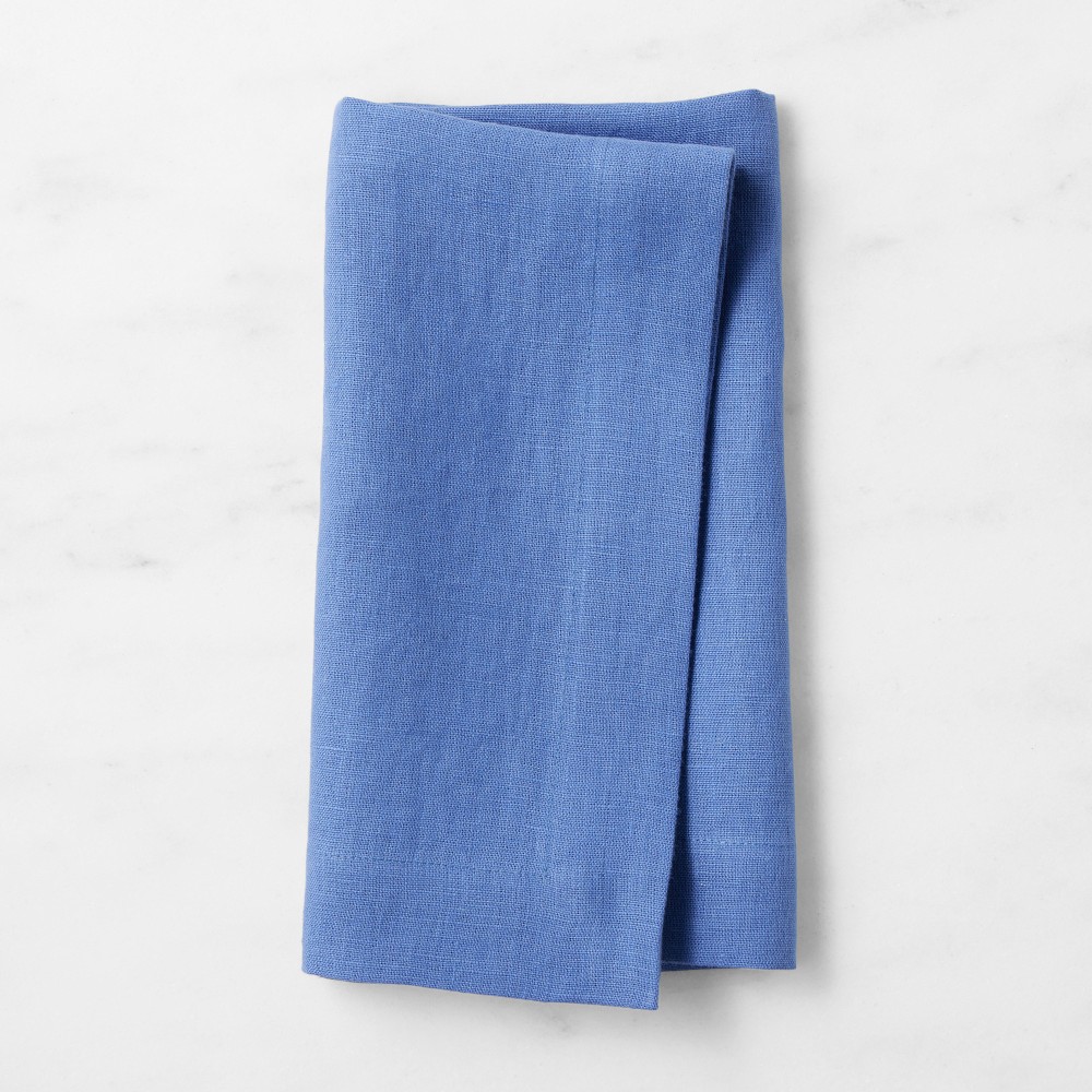 Signature Linen Napkins - Set of 8, Blueberry