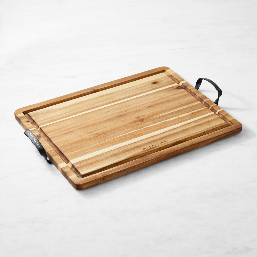 Williams Sonoma Cutting & Carving Board with Handles, Acacia - 20x15