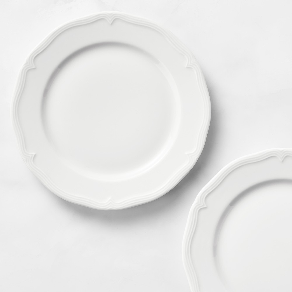 (Set of 4) Pillivuyt Eclectique Porcelain Salad Plates