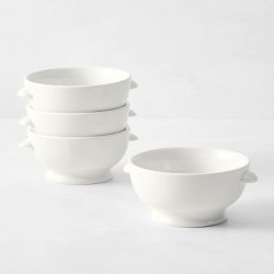 Apilco Tradition Porcelain Bouillon Bowls, Set of 4