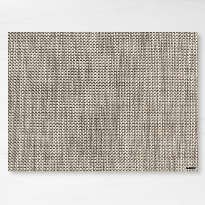 Chilewich Basketweave Placemats, Set of 4, Oyster