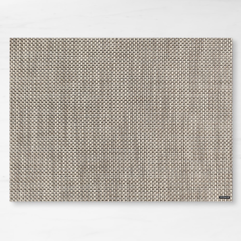 Chilewich Basketweave Placemats - Set of 4, Oyster