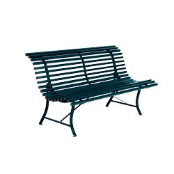 Louisiane Bench Aluminum Acapulco Blue