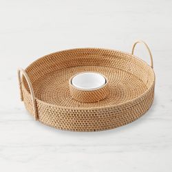 Light Woven Chip & Dip with Bowl