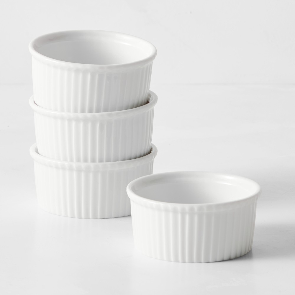 Apilco Porcelain Ramekins - Small, Set of 4