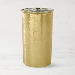 Antique Brass Hammered Wine Chiller