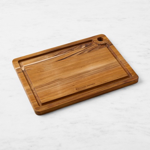 Williams Sonoma Teak Notch Board, Medium, 16x12