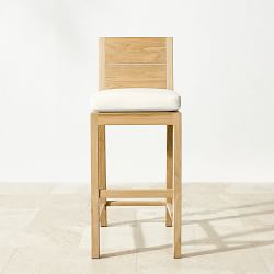 Larnaca Outdoor Natural Teak Bar Stool