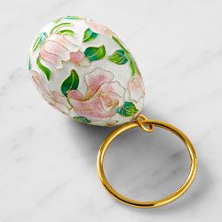 Cloisonné Egg Napkin Rings, Set of 4