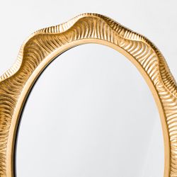 AERIN x Williams Sonoma Home Gold Scalloped Vanity Mirror