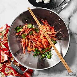 All-Clad D3® Tri-Ply Stainless-Steel Wok, 14"