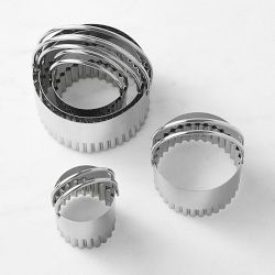 Fluted Biscuit Cookie Cutter, Set of 5