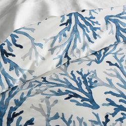 Printed Coral Duvet Cover &amp; Shams