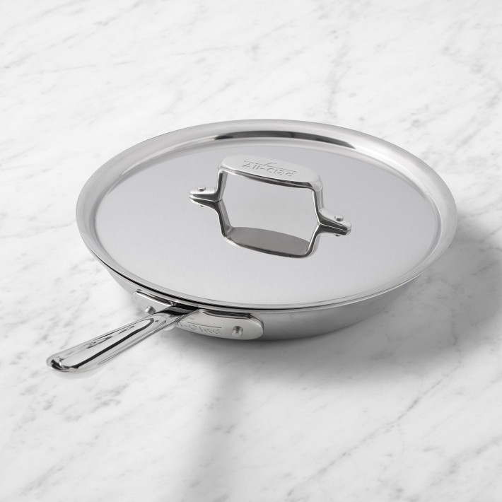 All-Clad D5® Stainless-Steel Nonstick Covered Fry Pan, 10