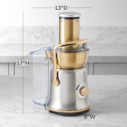 Breville Juice Fountain® Cold XL, Stainless Steel &amp; Brass
